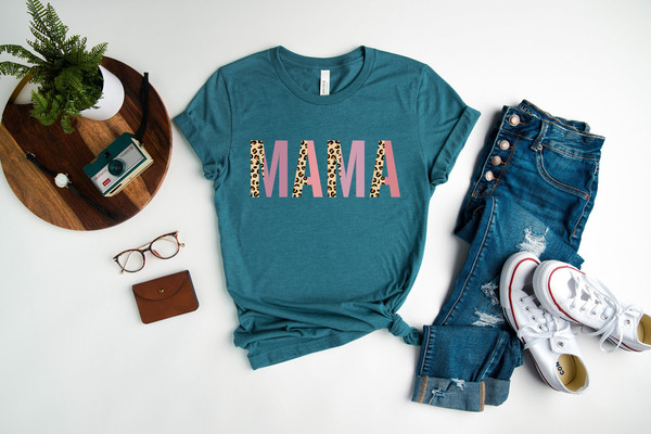 Mama Shirt, Mother's Day Shirt, Leopard Shirt, Cute Shirt, Mom Life Shirt, New Mom Gift, Mother's Day Gift.jpg