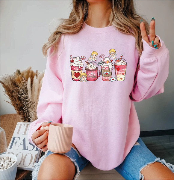 Womens Valentines Day Sweatshirt  Valentine Coffee Sweatshirt  Womens Valentines Day Sweater, Valentines Day Gift, I Dont Need A Valentine.jpg