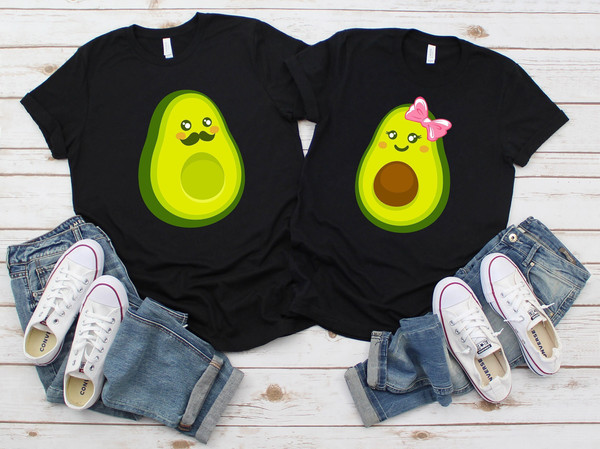 Avocado Matching Shirt, Funny Couple Shirt, Couple Avocado Tee, His And Hers Outfits, Valentines Day Shirt, Avocados Sweatshirt For Couple 1.jpg