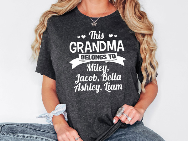 Grandma Shirt With Grandkids Names, This Grandma Belongs To Kids T-Shirt, Gift For Grandma, Personalized Grandma Shirt, Mimi Sweatshirt.jpg