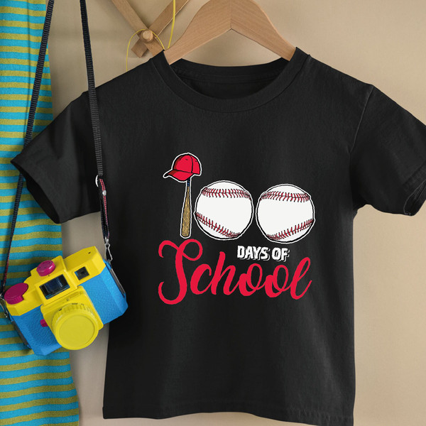 Baseball 100 Days of School Shirt, 100 Days of School Shirt, 100 Day Shirt, 100 Days of School Celebration Shirt,Baseball Shirt, ALC329.jpg