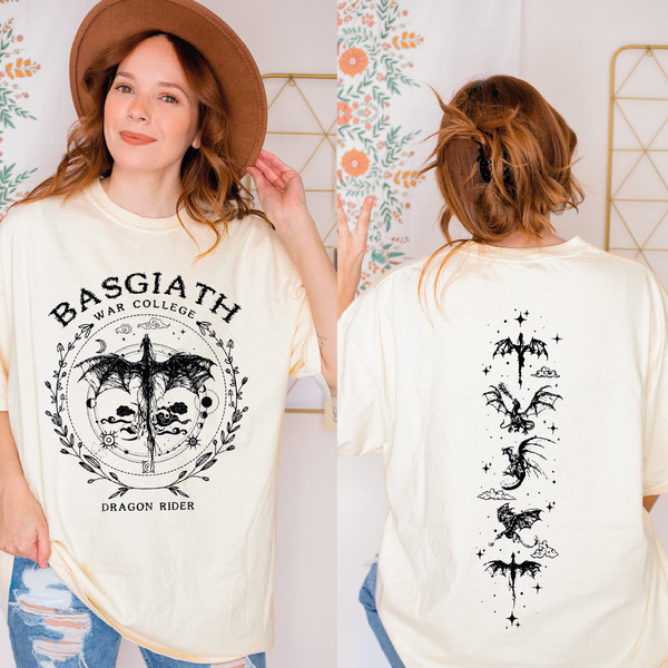 Basgiath War College Shirt, Basgiath Shirt, Dragon Rider Shirt, Fourth Wing Shirt, Basgiath War College Gift, The Empyrean Series, ALC268.jpg