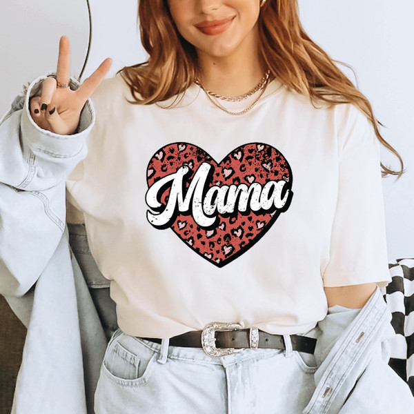 Mama Heart Shirt, Leopard Mama Shirt, Motherhood Shirt, Mom Life Shirt, Valentines Day Shirt, Cute Mom Shirt,Birthday Gifts,Mom Shirt,ALC385.jpg