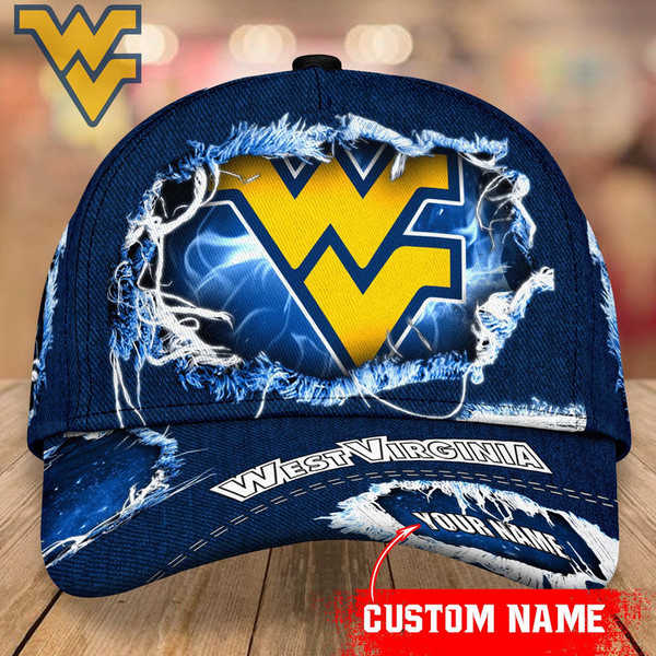 West Virginia Mountaineers Baseball Caps Custom Name