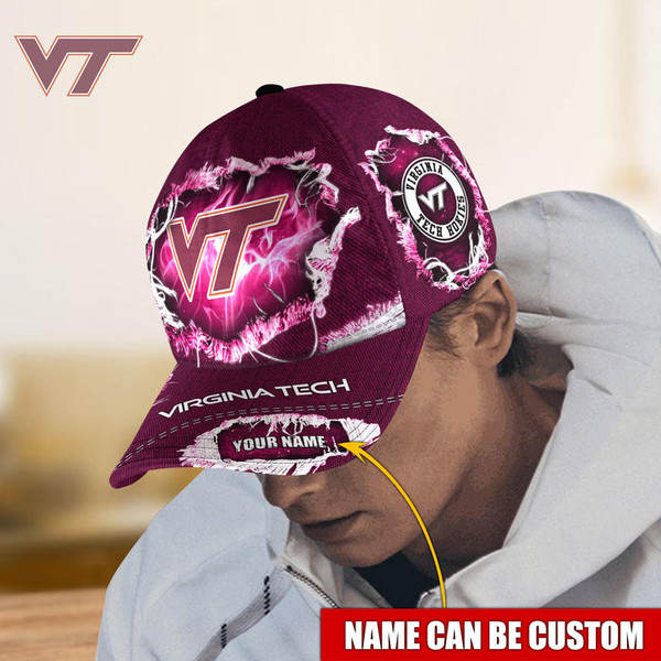 Virginia Tech Hokies Baseball Caps Custom Name