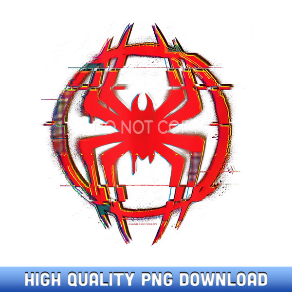 Marvel Spider-Man Across the Spider-Verse Miles Icon Glitch - Professional Grade Sublimation PNGs