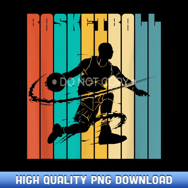 Retro Basketball Hoops Streetball - Vintage Basketball - Limited Edition Sublimation PNG Downloads