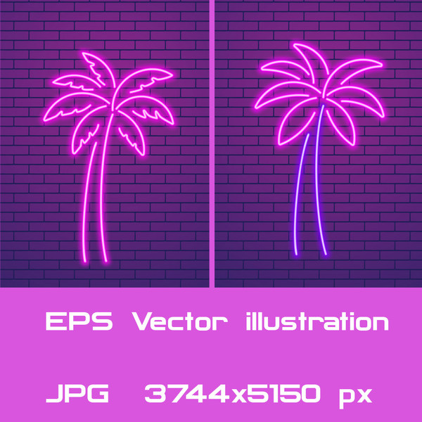 Neon glowing pink palm tree.jpg