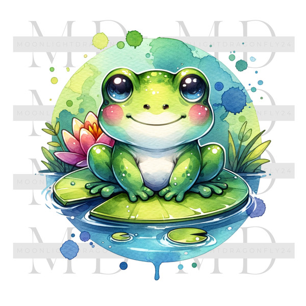 Cute Chunky Frog PNG, Clipart - Inspire Uplift