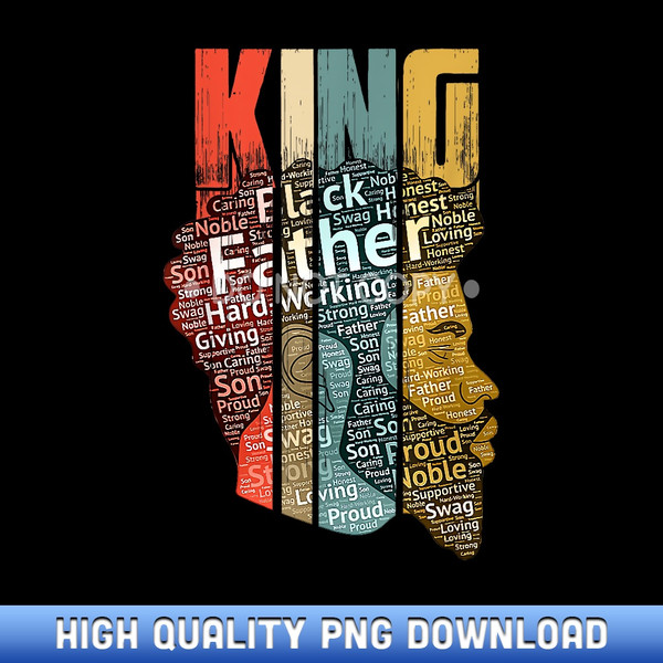 Strong Black King t African American Natural Afro - Bespoke Sublimation Digital Files