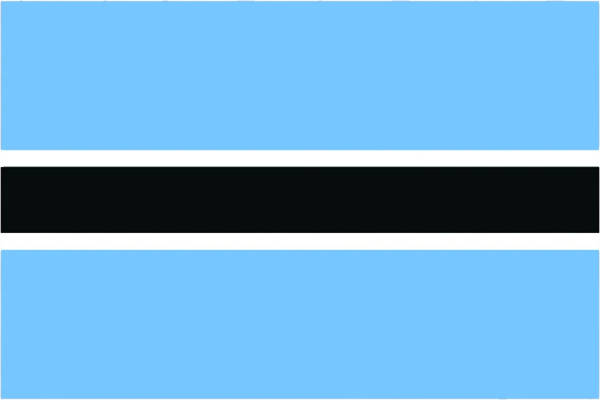 Botswana Flag Sticker Self Adhesive Vinyl BWA BW - C1705.png