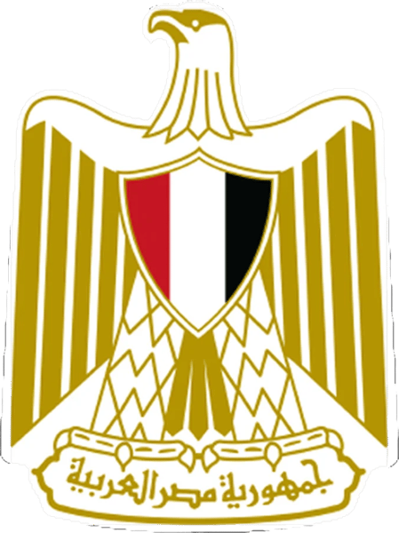 Egyptian Coat of Arms Sticker Self Adhesive Vinyl Egypt flag EGY EG - C2666.png
