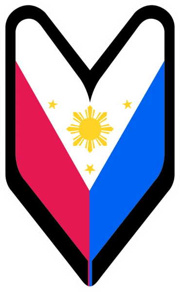 Filipino Driver Badge Sticker Self Adhesive Vinyl wakaba leaf soshinoya philippines - C051.png