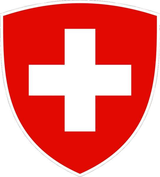Swiss Coat of Arms Sticker Self Adhesive Vinyl Switzerland flag CHE CH - C2771.png