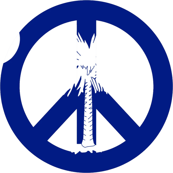 Washington Flag Peace Symbol Sticker Self Adhesive Vinyl WA sign no war - C3654.png