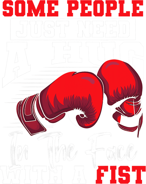 Funny Boxing Some People Need A Hug Boxing Gym Boxer Martial Arts.png