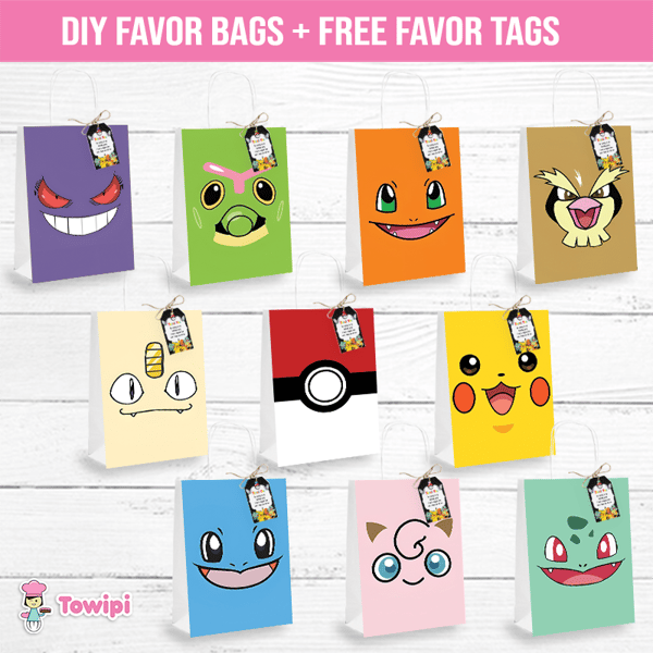 pokemon printable favor bags - pokemon favor tags - printable favor bags.png