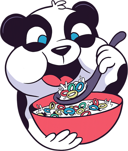 Pandas Eating Cereal Cute Anime.png