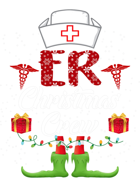 Nursing ER Christmas Nurse Crew Family Group Nursing Xmas Pajama.png