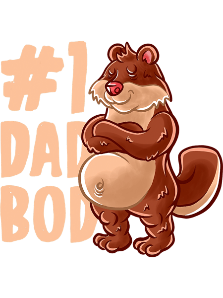 Otters Dad Best Dad Bod Daddy Papa Family Fathers Day.png