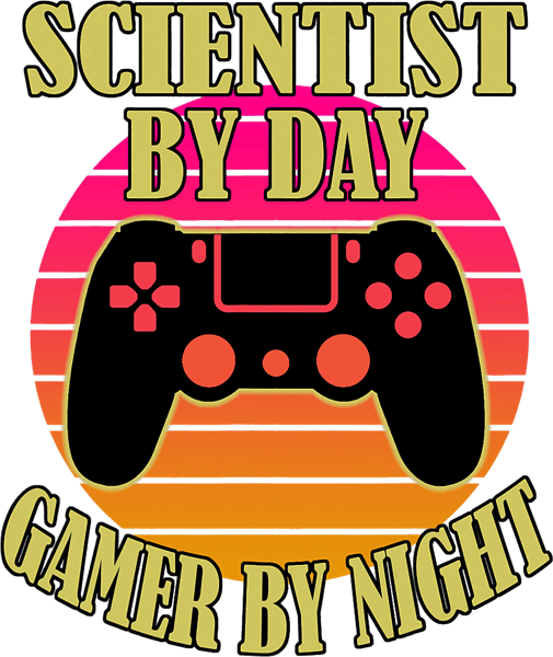 Scientist By Day Gamer By Night Video Game Controller.png