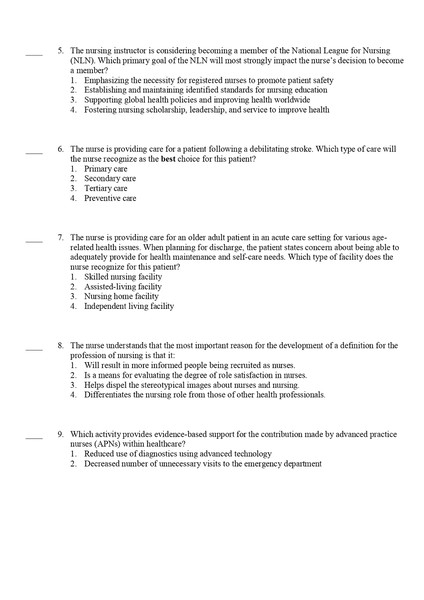 Test Bank For- Davis Advantage for Basic Nursing- Thinking, Doing, and Caring- Thinking, Doing, and Caring Third Edition by Leslie S. Treas-1-7_page-0002.jpg