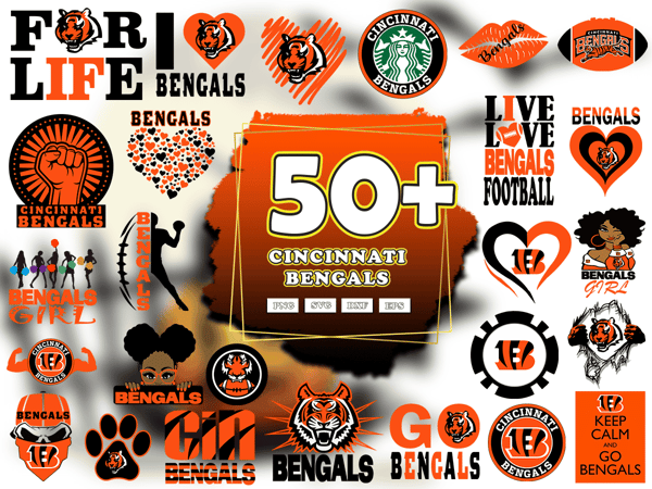 50 Designs Cincinnati Bengals Football Svg Bundle, Bengals Logo Svg, Bengals Mickey Svg.png