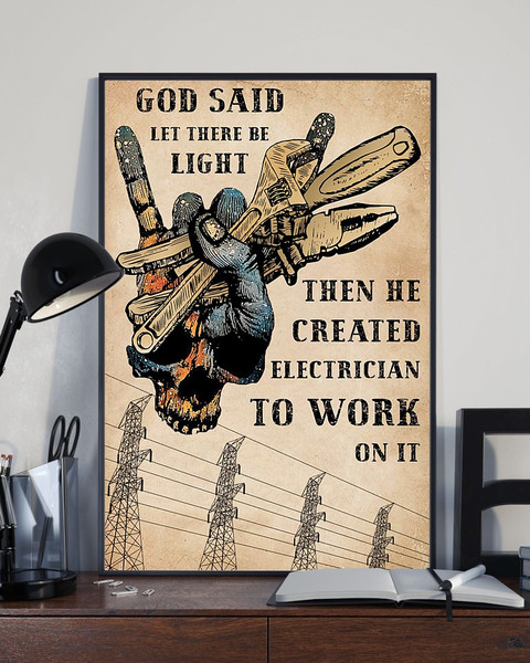 Electrician Let There Be Light Vertical Poster.jpg