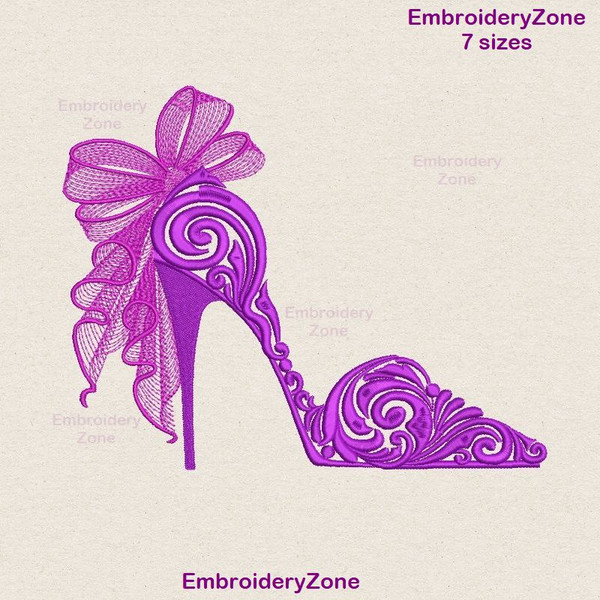 Wedding shoe embroidery design by EmbroideryZone 1.jpg