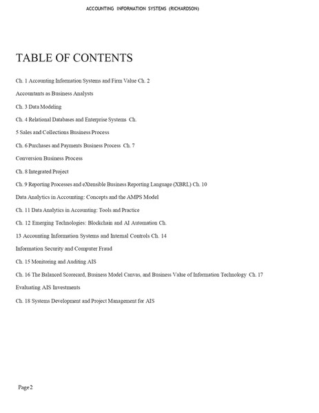 TEST BANK For Accounting Information Systems, 3rd Edition by Vernon Richardson, Verified Chapters 1-1-5_page-0002.jpg