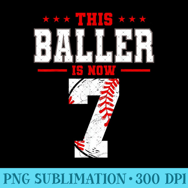 This Baller Is Now 7 Birthday Baseball Theme Bday Party 1421.jpg