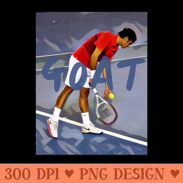 Roger Federer - Downloadable PNG - Unique