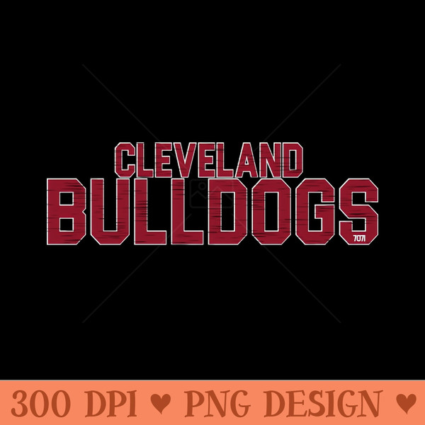 Vintage Cleveland Bulldogs - PNG Download - High Quality 300 DPI