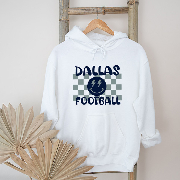 Retro Dallas Football Smiley Face Graphic Hoodies.jpg
