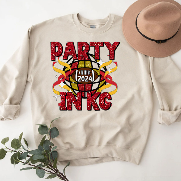 3Party In KC Football 2024 Disco Ball Shirt.jpg