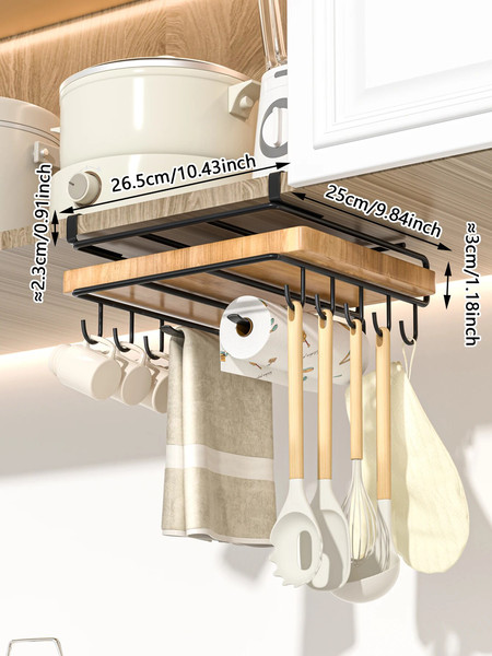 66NoHanging-rack-under-kitchen-cabinet-household-iron-art-organizing-rack-cutting-board-rack-hook-pot-cover.jpg