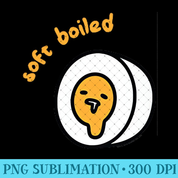 Gudetama Soft Boiled Egg Raglan Baseball - Sublimation PNG Designs - Perfect for Creative Projects