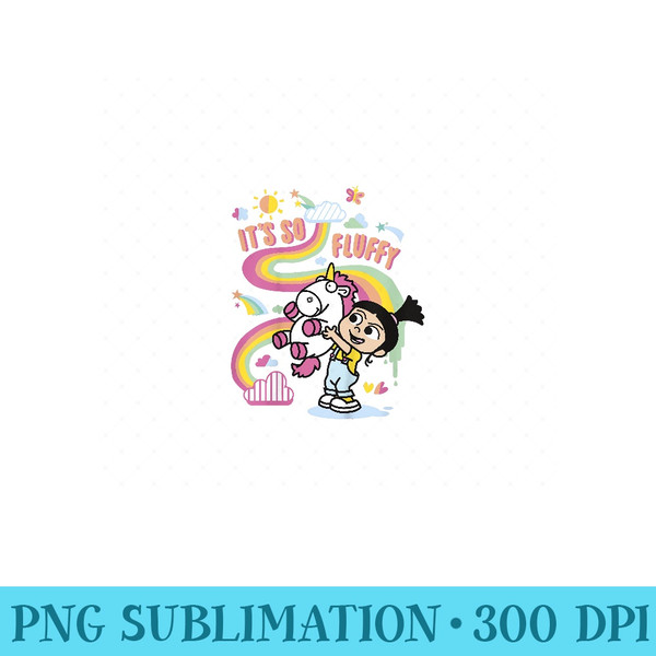 Despicable Me Minions Agnes Unicorn Rainbow Graphic T- - PNG design downloads - Transform Your Sublimation Creations