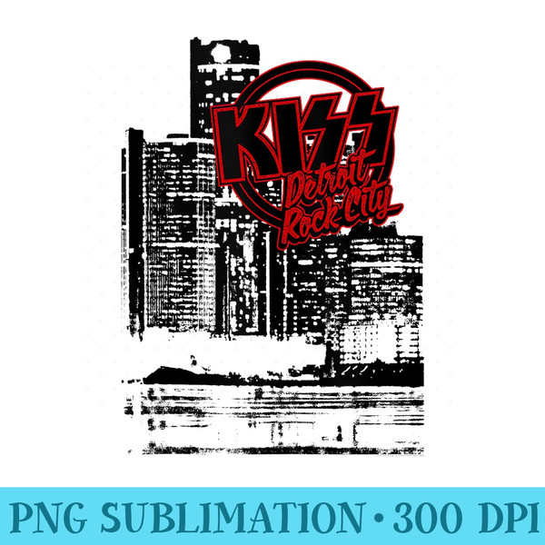 KISS Detroit Rock City Landscape - PNG Prints - Defying the Norms