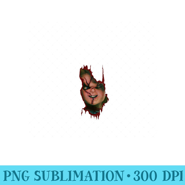 Womens Childs Play Heres Chucky - Printable PNG Graphics - Capture Imagination with Every Detail