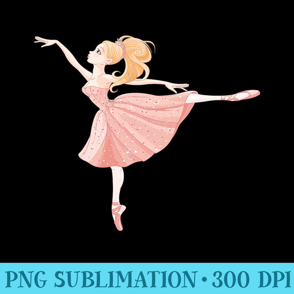 Ballerina Girl Dance Ballet Shoes Slippers Dancer T - PNG Design Files - Instant Access To Downloadable Files