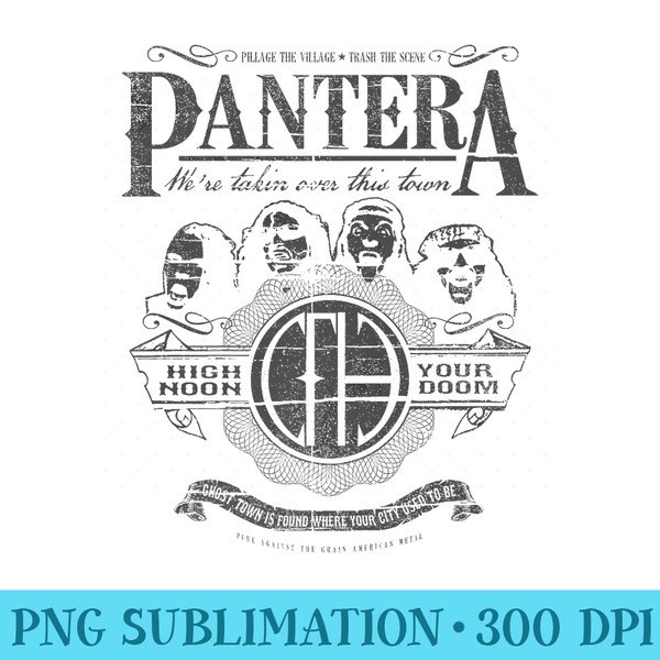 Pantera Official High Noon Premium - Digital PNG Artwork - Premium Quality PNG Artwork