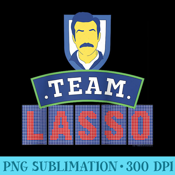 Ted Lasso Team Lasso Silhouette V2 Raglan Baseball - Transparent PNG File - Bold & Eye-catching