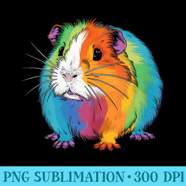 Guinea Pig Clothes Cute Animal Rainbow Design - Download Transparent PNG - Fashionable and Fearless