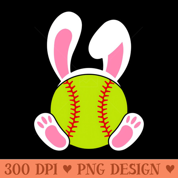 Softball Easter bunny with rabbit ears bunny feet 0703.jpg