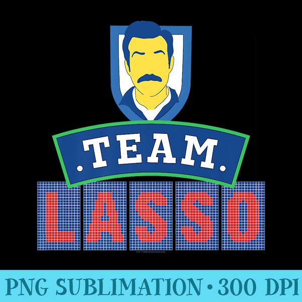 Ted Lasso Team Lasso Tiles Premium - PNG Graphic Design - Instant Access To Downloadable Files