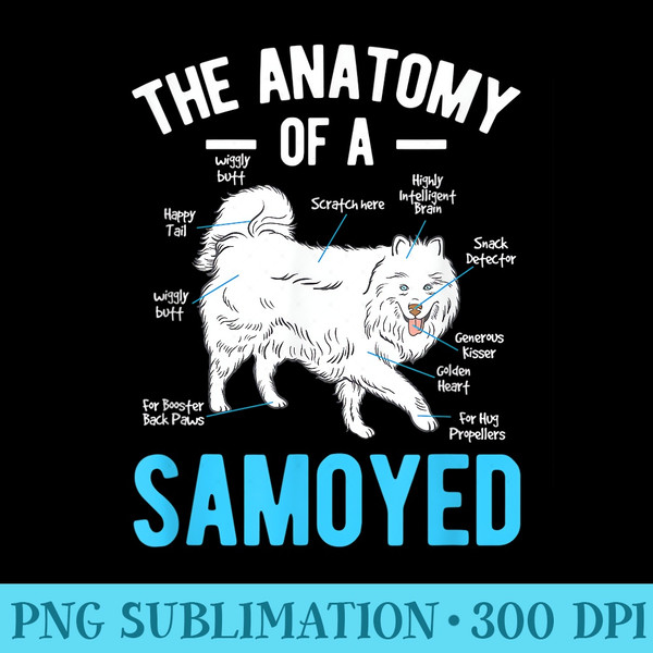 Anatomy Samoyed Dog - Transparent PNG Collection - Bold & Eye-catching