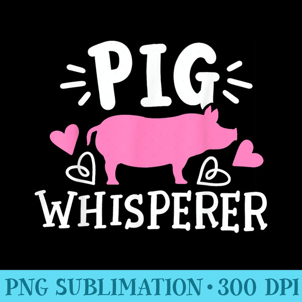 Pig Pig Whisperer - Transparent PNG Clipart - Revolutionize Your Designs