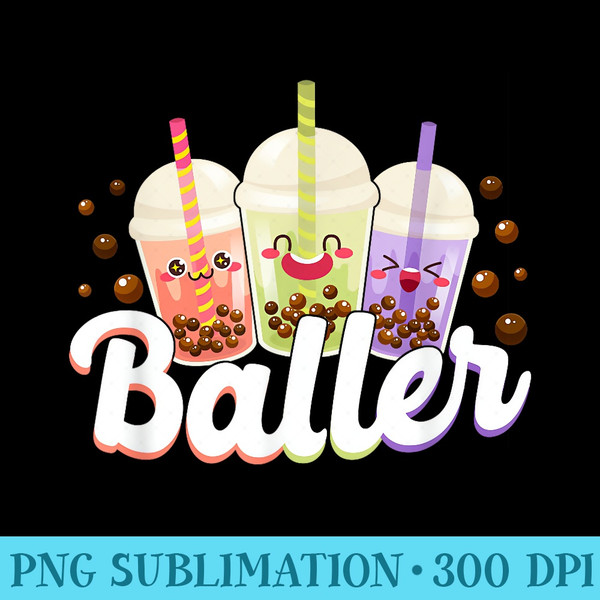 Bubble Boba Tea Baller - PNG Download Source - Perfect for Sublimation Art