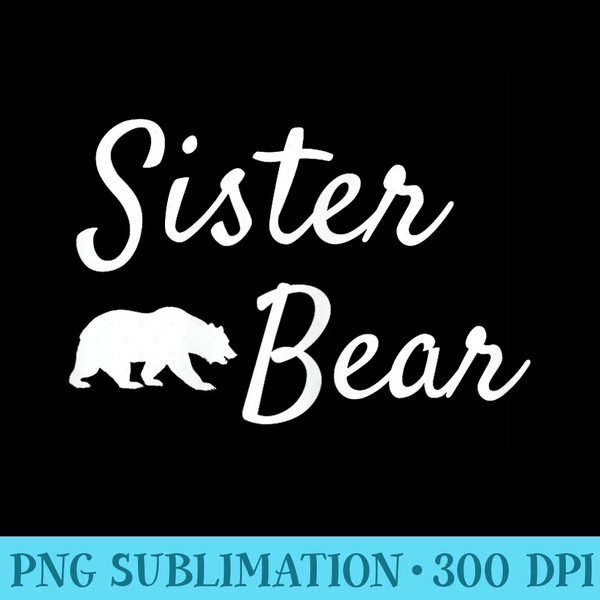 Sister Bear Christmas Papa Bear Mama Bear Baby Bear - PNG Download Library - Instant Access To Downloadable Files
